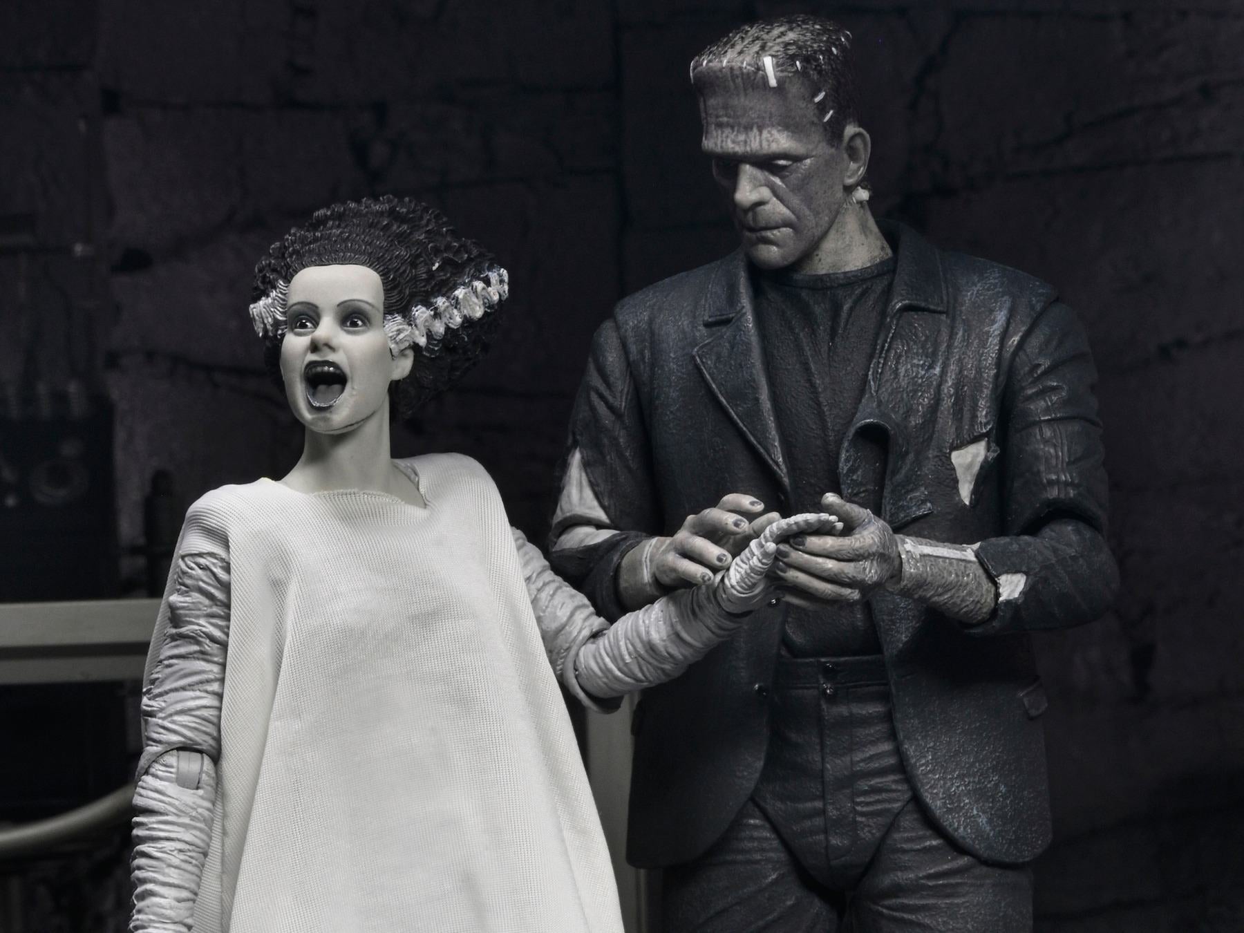 [PREORDINE] Universal Monsters: Bride of Frankenstein 90th - Monster & His Mate B&W 2-Pack NECA