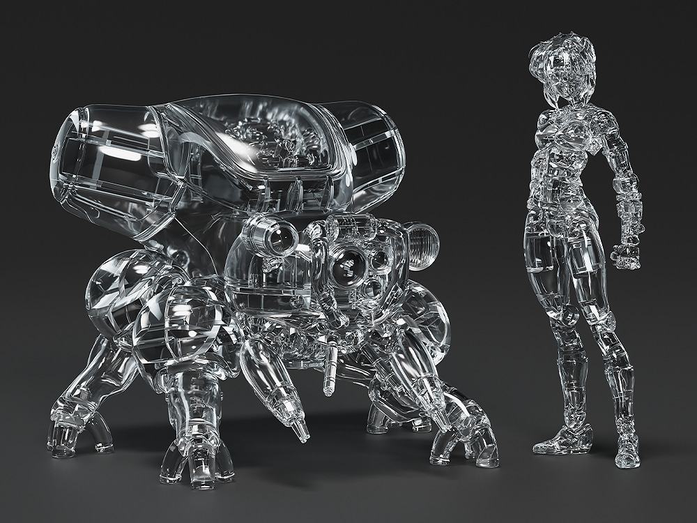 [PREORDINE] Ghost in the Shell: Motoko Kusanagi & Fuchikoma Camouflage - Model Kit PLAMAX