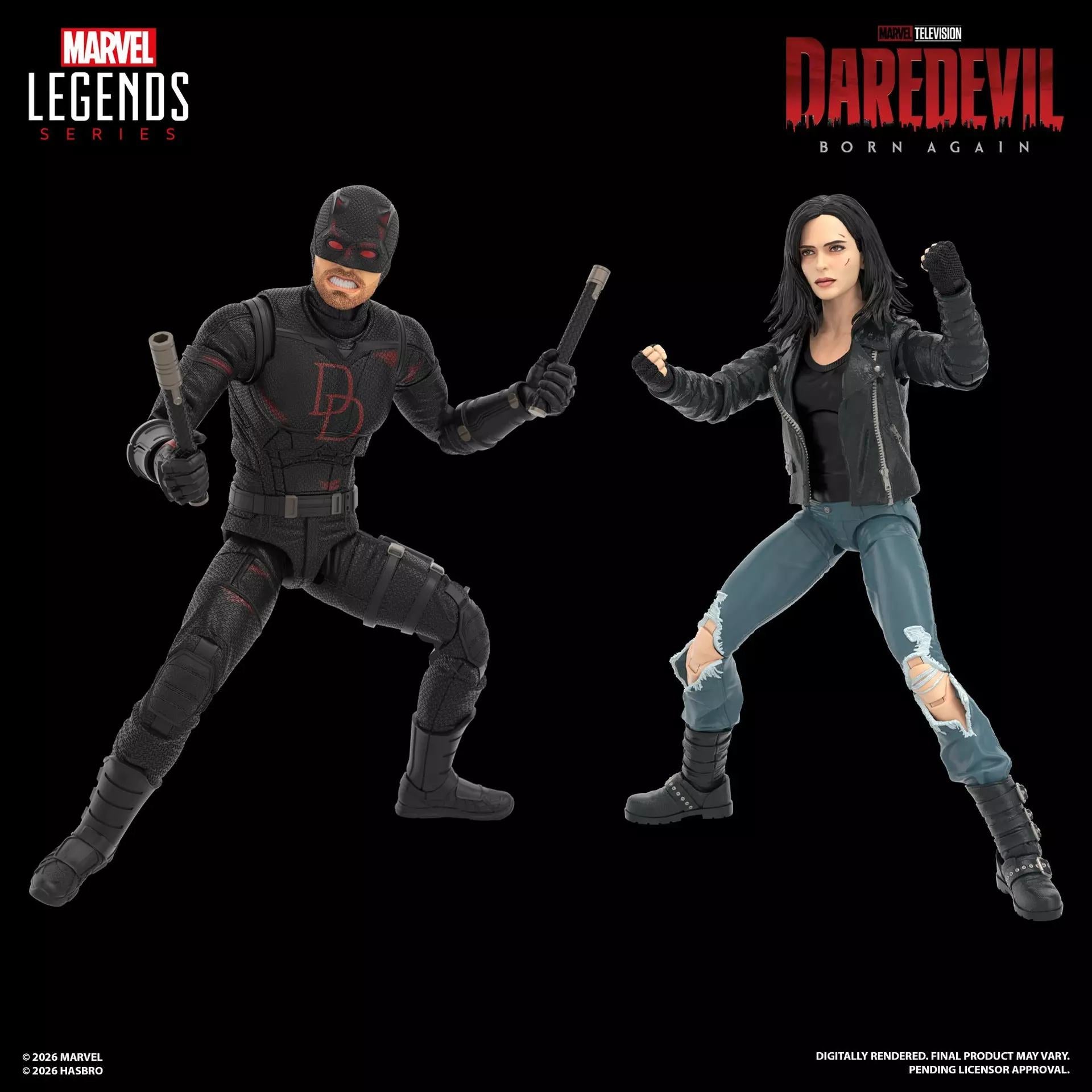 [PREORDINE] Marvel Legends Daredevil Born Again: Daredevil & Jessica Jones Action Figures