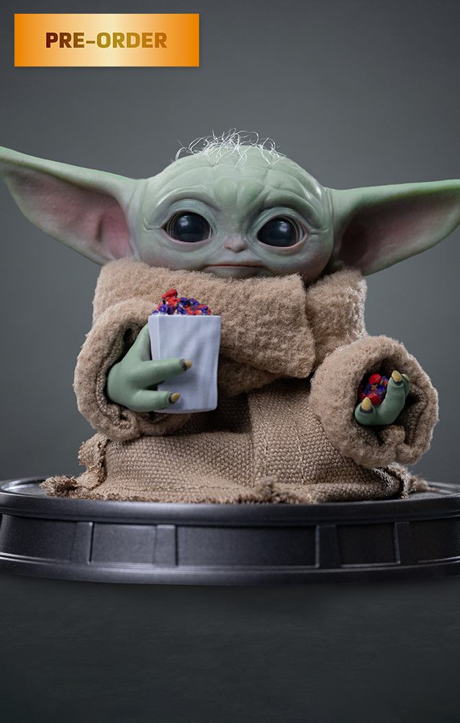 [PREORDINE] Statua The Mandalorian & Grogu Popcorn Time 1/4 Legacy - Iron Studios