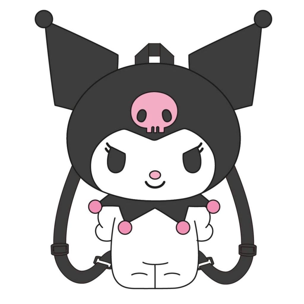 KUROMI - Plush Backpack - 30x17x11cm