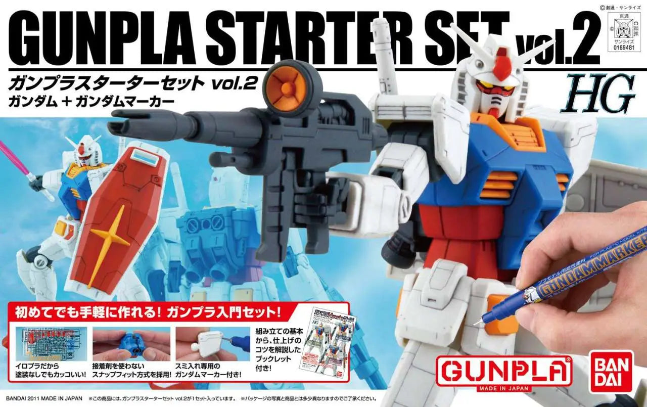 [PREORDINE] HGUC GUNPLA STARTER SET 2 1/144 - Bandai Model Kit