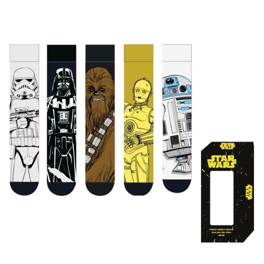 [PREORDER] STAR WARS - 5 Pairs socks Pack (UK Size 5-10,5)