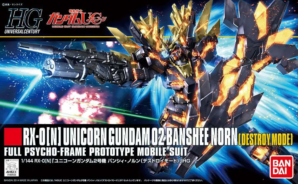 [PREORDINE] HGUC Gundam Unicorn Banshee Norn Destroy Mode 1/144 - Model Kit Bandai