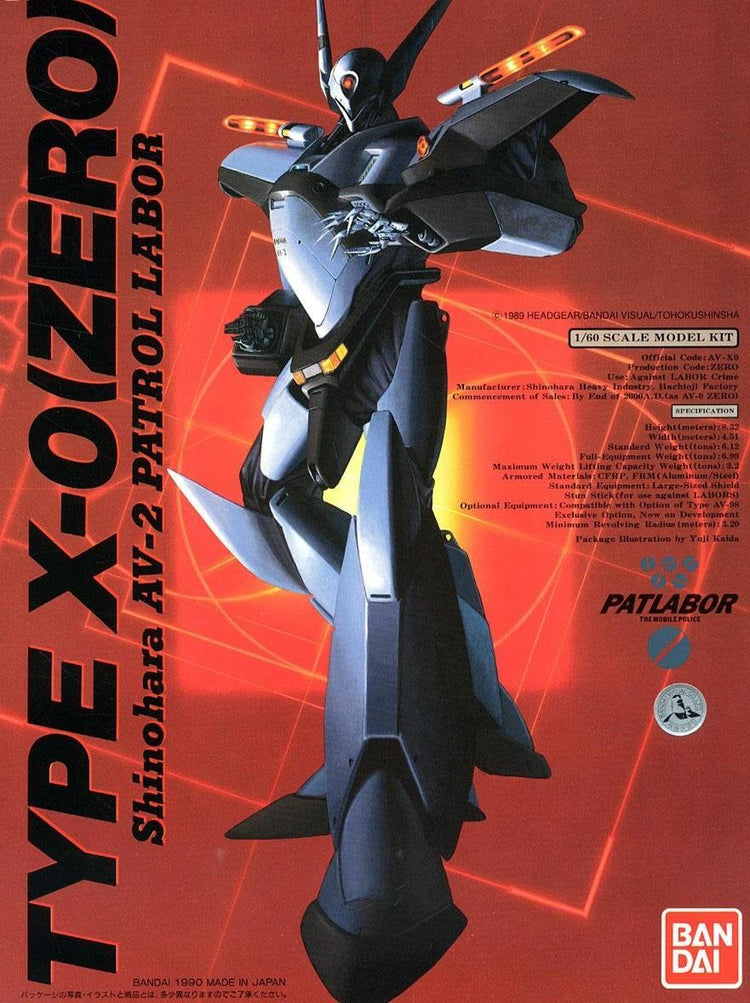 [PREORDINE] PATLABOR REI-SHIKI SHINOHARA AV-XO 1/60 - Model Kit Bandai