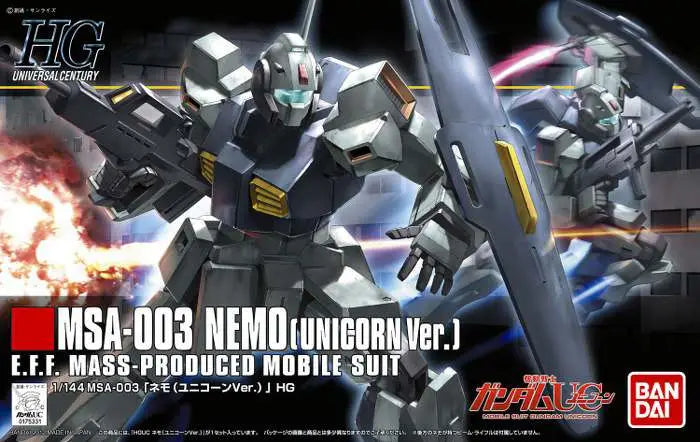 [PREORDINE] HGUC Nemo Unicorn Ver. 1/144 - Model Kit Bandai Gunpla