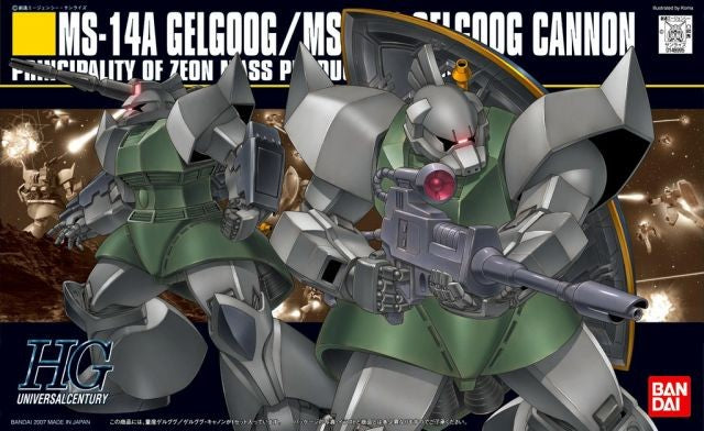 [PREORDER] HGUC 076 MS-14A Mass Production Gelgoog / MS-14C Gelgoog Cannon