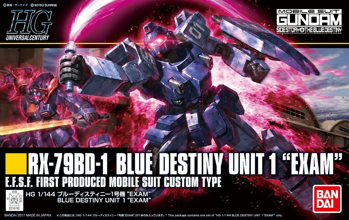 [PREORDER] HGUC 207 RX-79BD-1 Blue Destiny Unit 1 EXAM