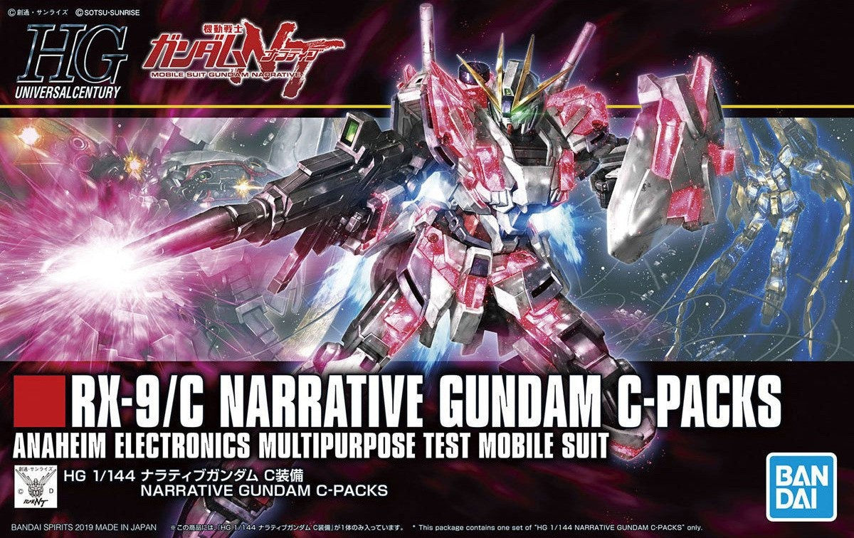 HGUC 222 RX-9/C NARRATIVE GUNDAM C-PACKS