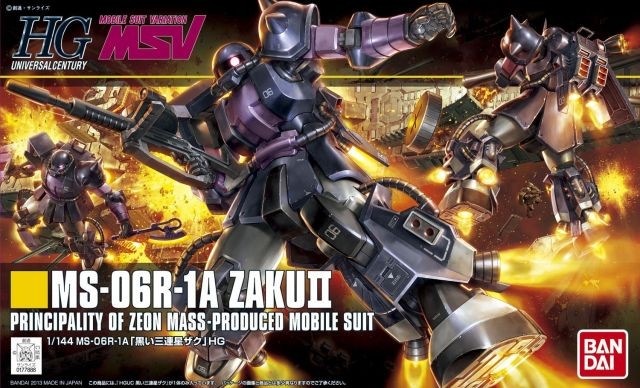 HGUC 151 MS-06R-1A Zaku II Black Tri-Star