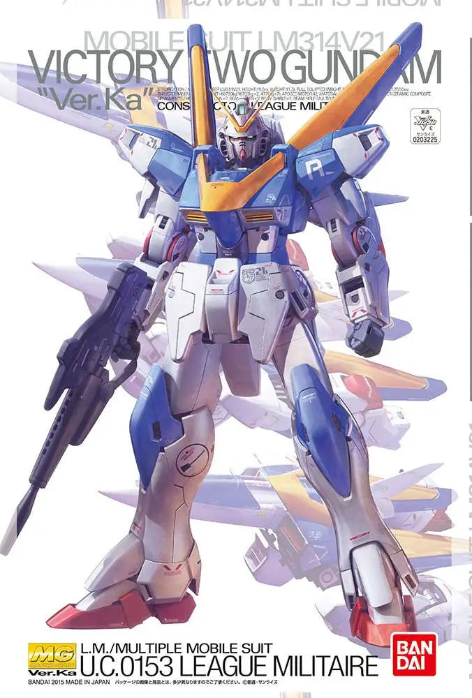 [PREORDINE] MG GUNDAM V2 Ver. Ka 1/100 - Model Kit Bandai Gunpla