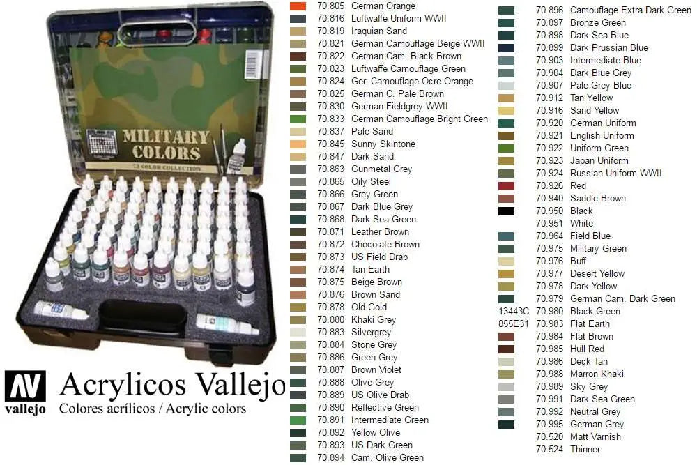 [PREORDINE] Vallejo Model Color Military Box Set 70173 - Colori Modellismo