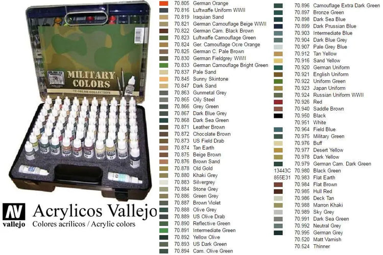 [PREORDINE] Vallejo Model Color Military Box Set 70173 - Colori Modellismo