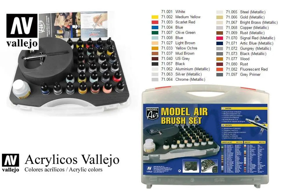 [PREORDINE] Vallejo Model Air Set Colori e Aerografo 71172