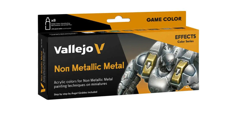 [PREORDINE] Vallejo Game Color: Set 8 Colori Non Metallic Metal + Guida Angel Giraldez