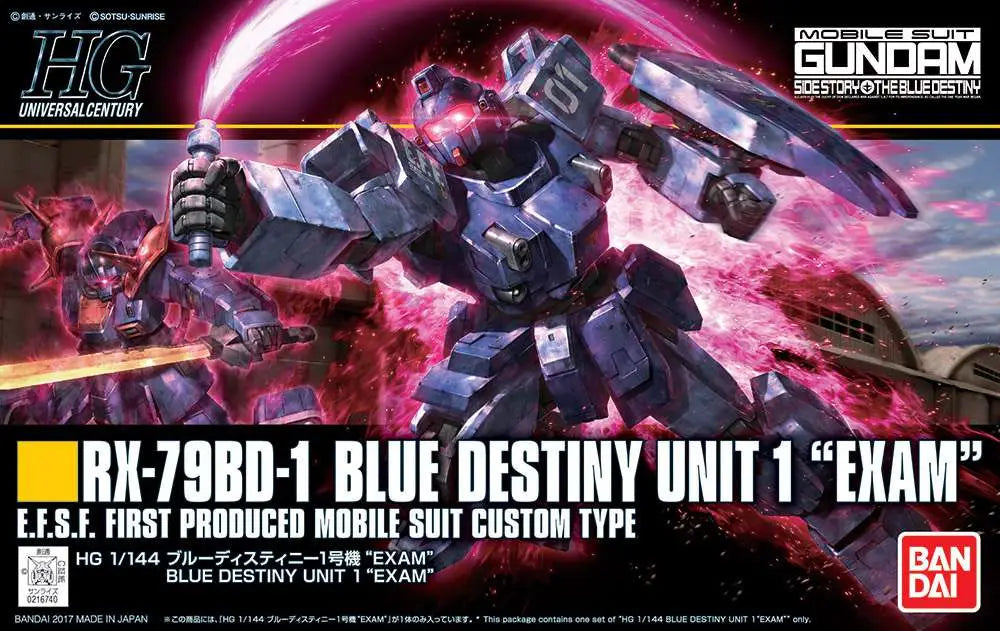 [PREORDINE] HG BLUE DESTINY UNIT1 EXAM 1/144 - Model Kit Gunpla Bandai
