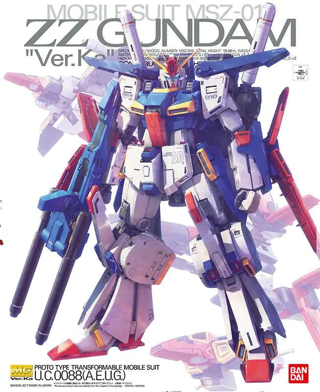 [PREORDINE] MG GUNDAM ZZ VER KA 1/100 - Model Kit Bandai Gunpla