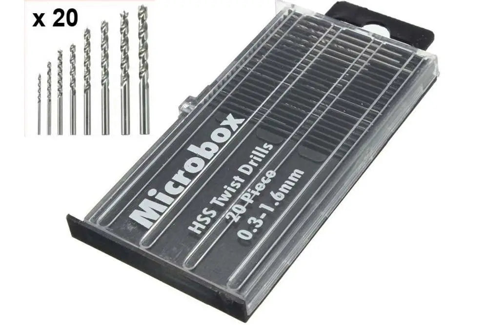 [PREORDINE] Set Punte Microbox Drill Bits 0.3-1.6mm (20pz) - Vallejo