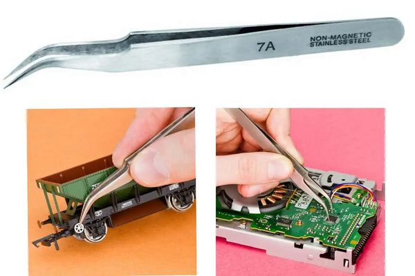 Pinzette Curve di Precisione Extra Sottili VALLEJO per Modellismo