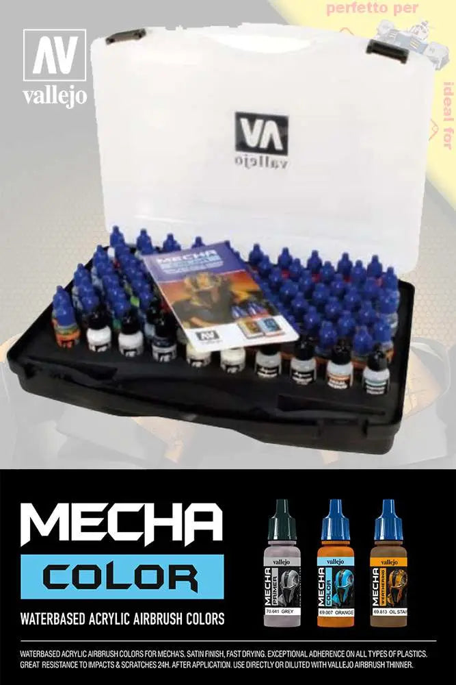 [PREORDINE] Vallejo Mecha Color Set Completo 80 Colori - Case 69990