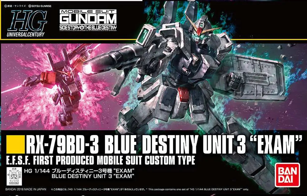 [PREORDINE] HG BLUE DESTINY UNIT3 EXAM 1/144 - Model Kit Gunpla