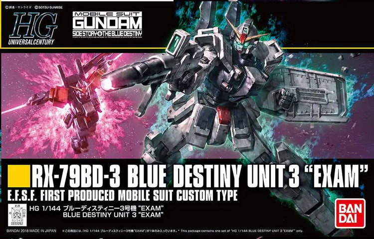 [PREORDINE] HG BLUE DESTINY UNIT3 EXAM 1/144 - Model Kit Gunpla