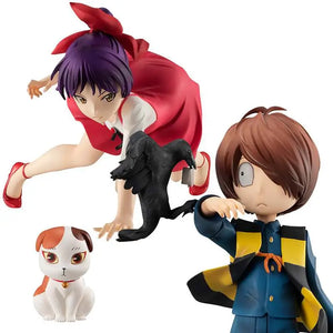 [PREORDINE] GeGeGe no Kitaro - Kitaro, Nekomusume & Sunekosuri Set Statue
