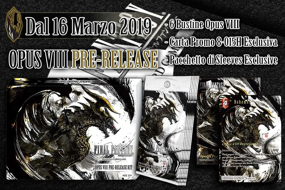 [PREORDINE] FFTCG Opus VIII Pre-Release Kit - Final Fantasy TCG