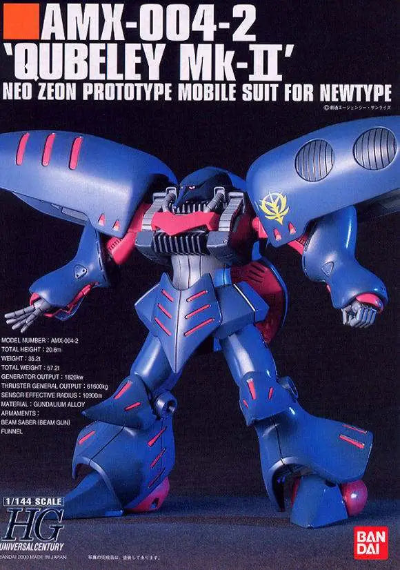 [PREORDINE] HGUC QUBELEY MK II AMX-004-2 1/144 - Model Kit Gunpla