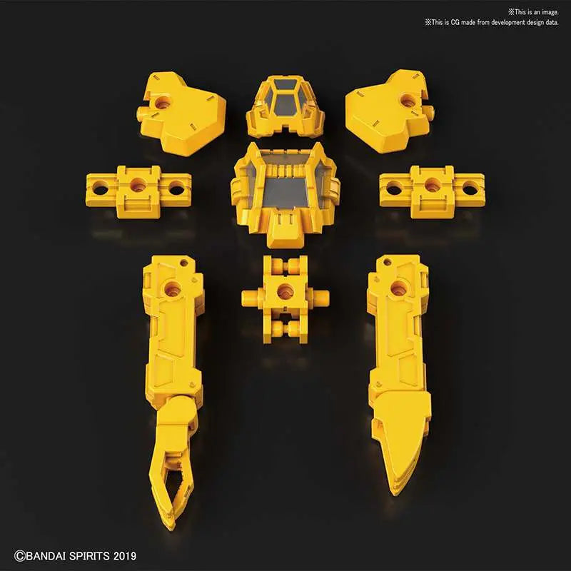 30MM OP Armor Option Parts Set 1 (Rabiota) Giallo 1/144 Model Kit