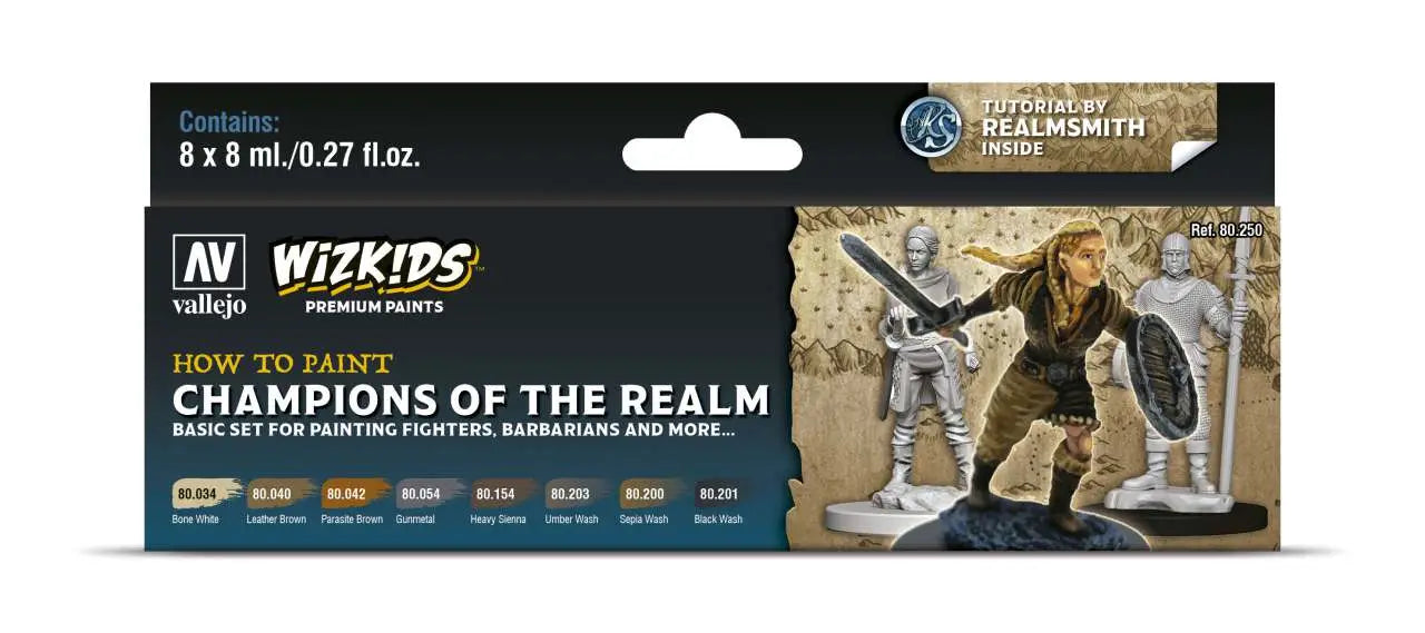 [PREORDINE] WizKids Premium Paint Set Vallejo: Champions of the Realm