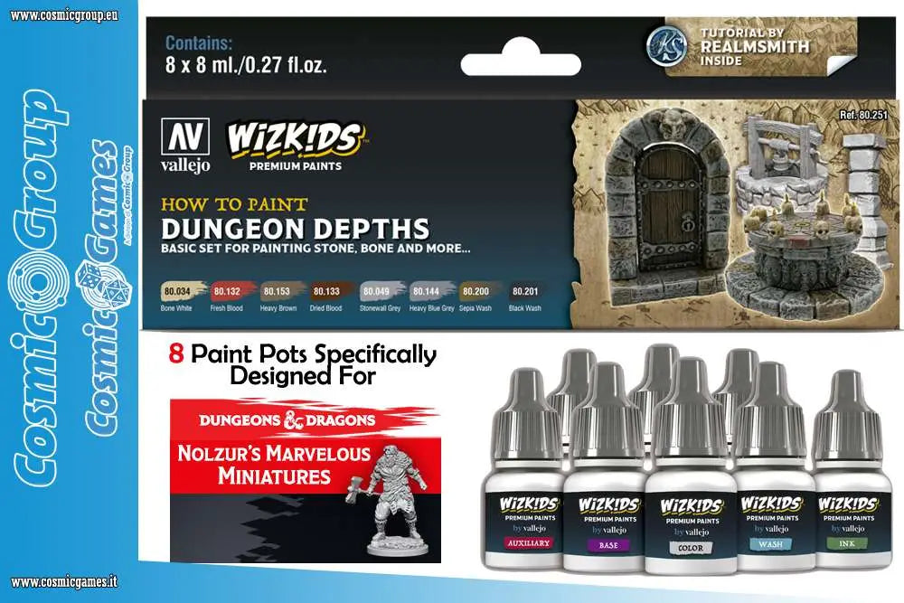 [PREORDINE] WizKids Premium Paint Set: Dungeon Depths by Vallejo