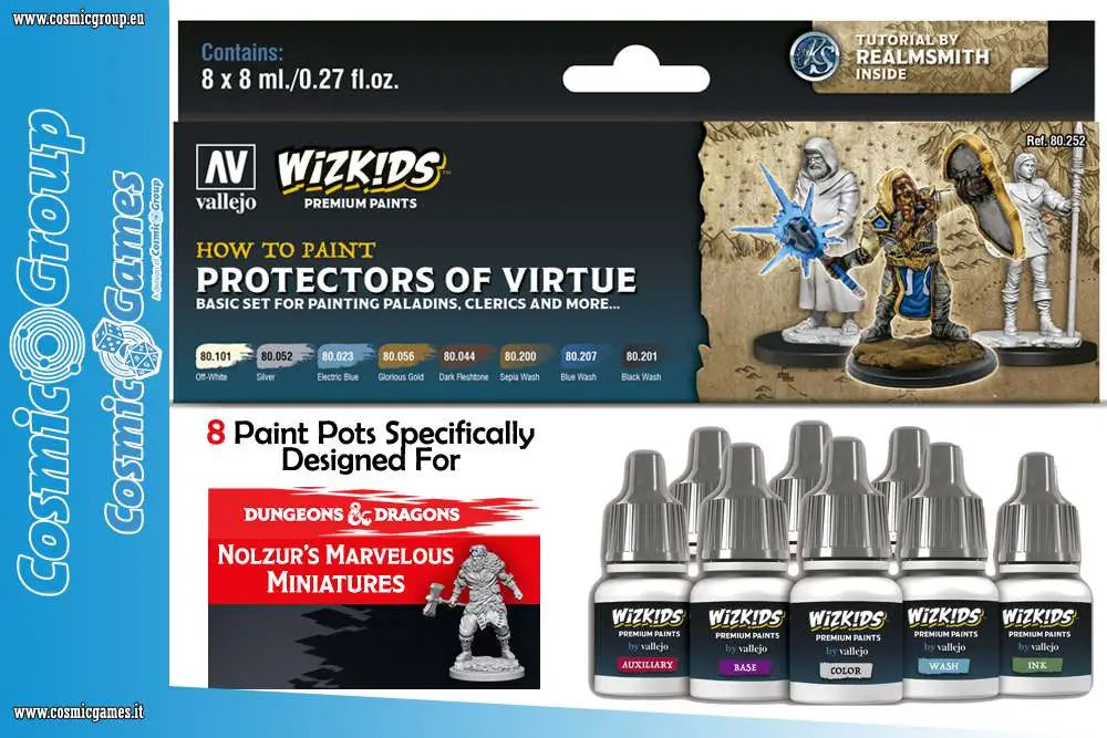 [PREORDINE] Set Colori Vallejo Wizkids: Protectors of Virtue per Miniature