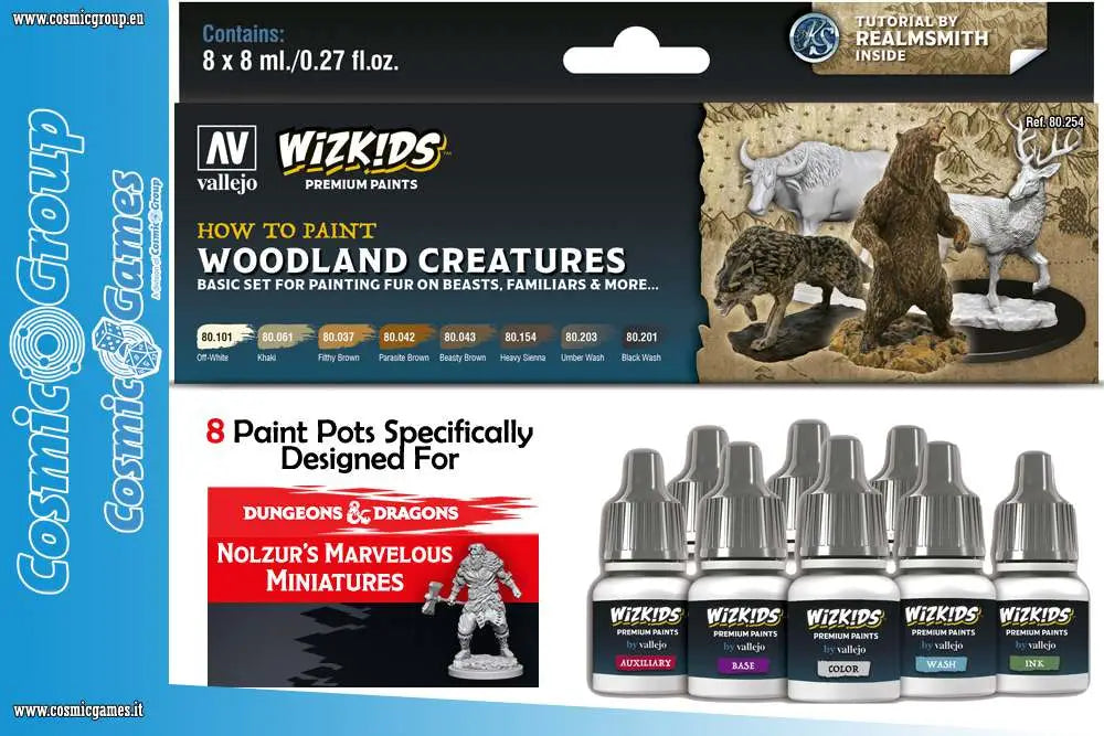 [PREORDINE] WizKids Premium Paint Set Vallejo: Woodland Creatures