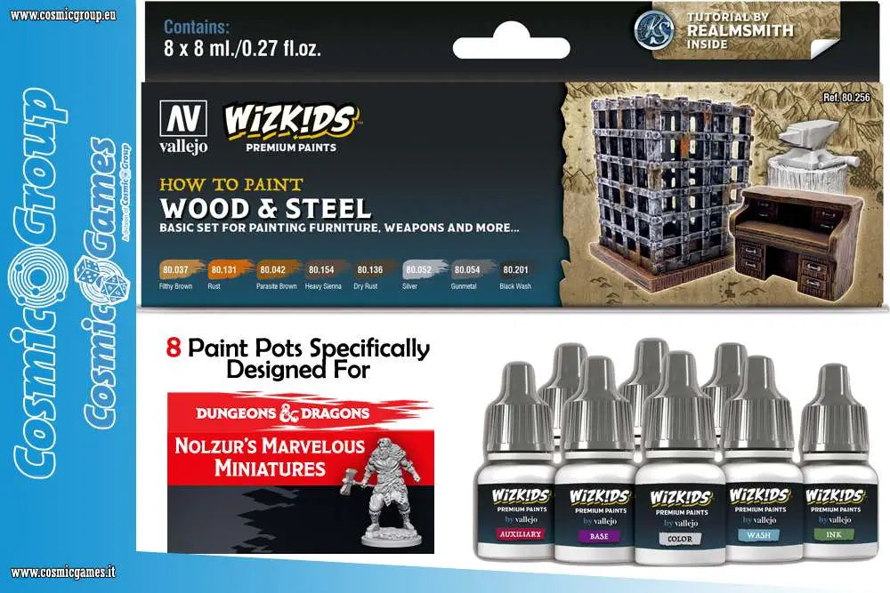 [PREORDINE] WizKids Premium Paint Set: Legno & Acciaio by Vallejo