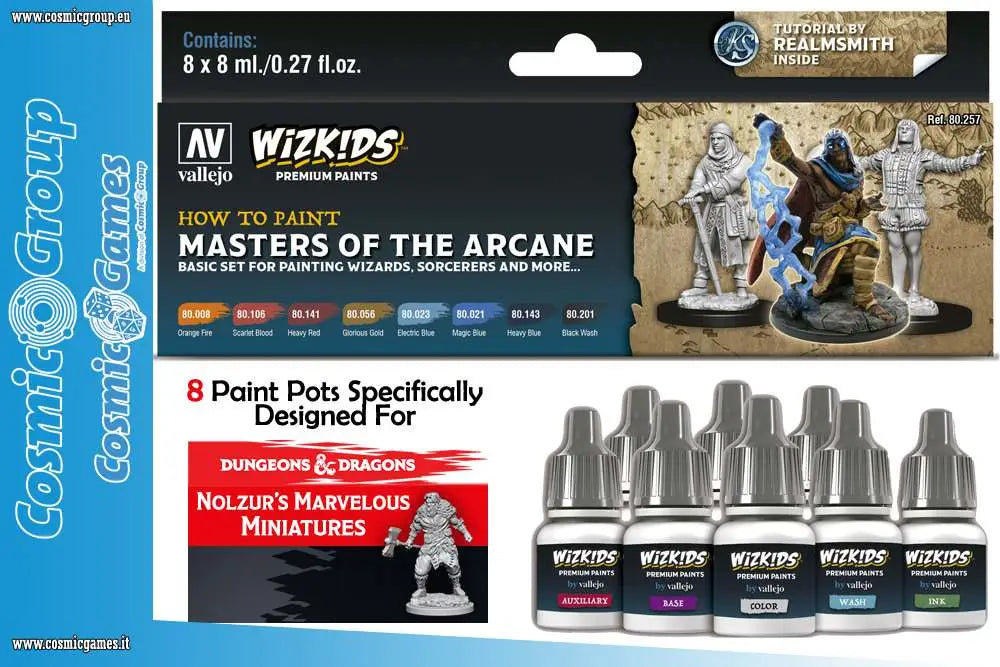 [PREORDINE] WizKids Premium Paint Set: Masters of the Arcane by Vallejo