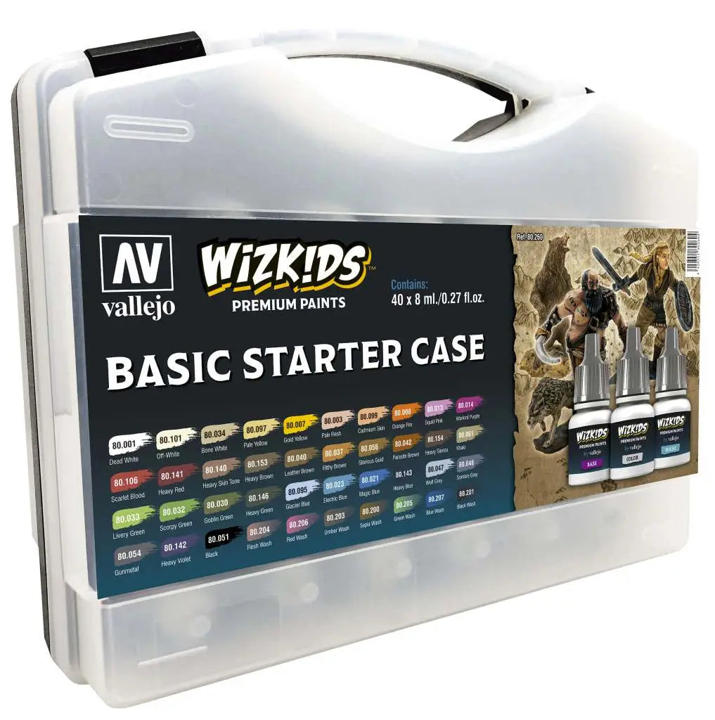 [PREORDINE] WizKids Basic Starter Case - Set Colori Premium Vallejo per Miniature