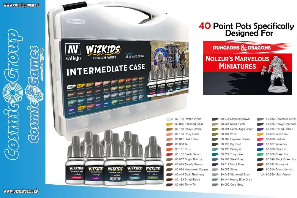 [PREORDINE] WizKids Premium Paint Set by Vallejo - Intermediate Case