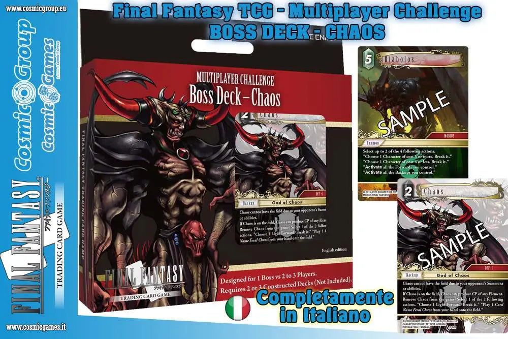 [PREORDINE] FFTCG Boss Deck Chaos Multiplayer Display (6 Mazzi)