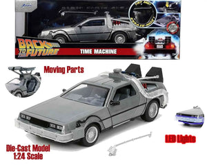 [PREORDINE] Ritorno al Futuro Parte 1 - DeLorean 1982 con Luci LED - Modellino Die-Cast 1/24 Jada Toys