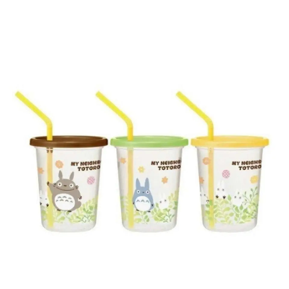 [PREORDINE] Set 3 Bicchieri con Cannuccia - Il Mio Vicino Totoro