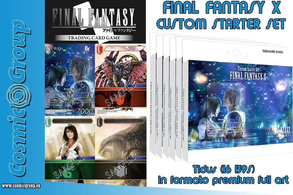 [PREORDINE] FFTCG: Final Fantasy X Custom Starter Set (Box 6 Mazzi)
