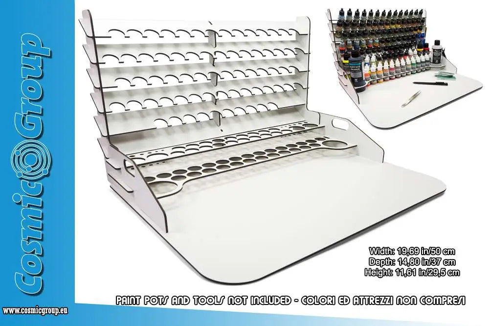 [PREORDINE] Vallejo Paint Display e Workstation con Storage Verticale 50x37cm