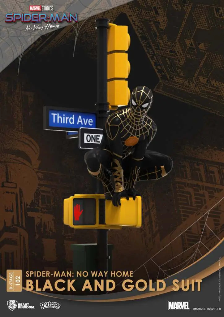 [PREORDINE] D-Stage Spider-Man No Way Home Black/Gold Suit Statua