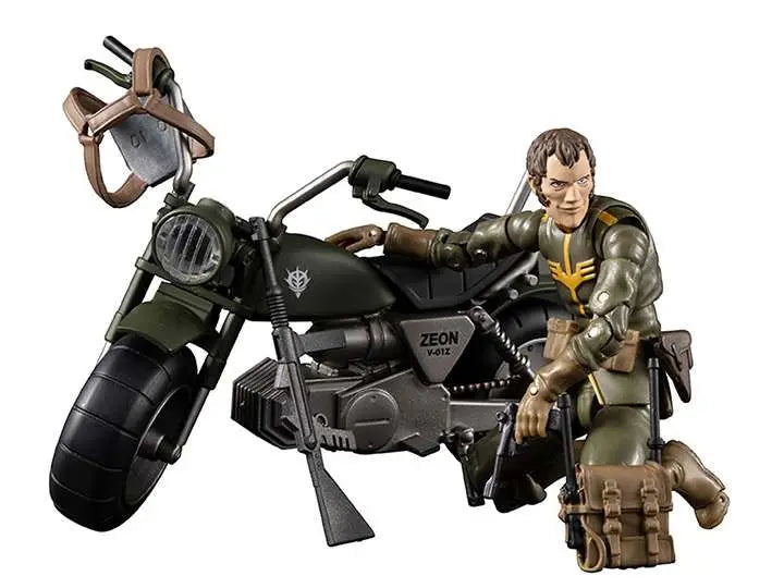 [PREORDINE] MS Gundam Zeon Soldier + Motocicletta Set - Megahouse