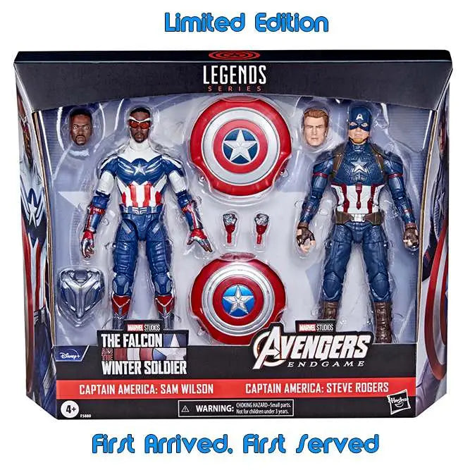 [PREORDINE] Marvel Legends: Captain America 2-Pack (Steve Rogers & Sam Wilson) Action Figures