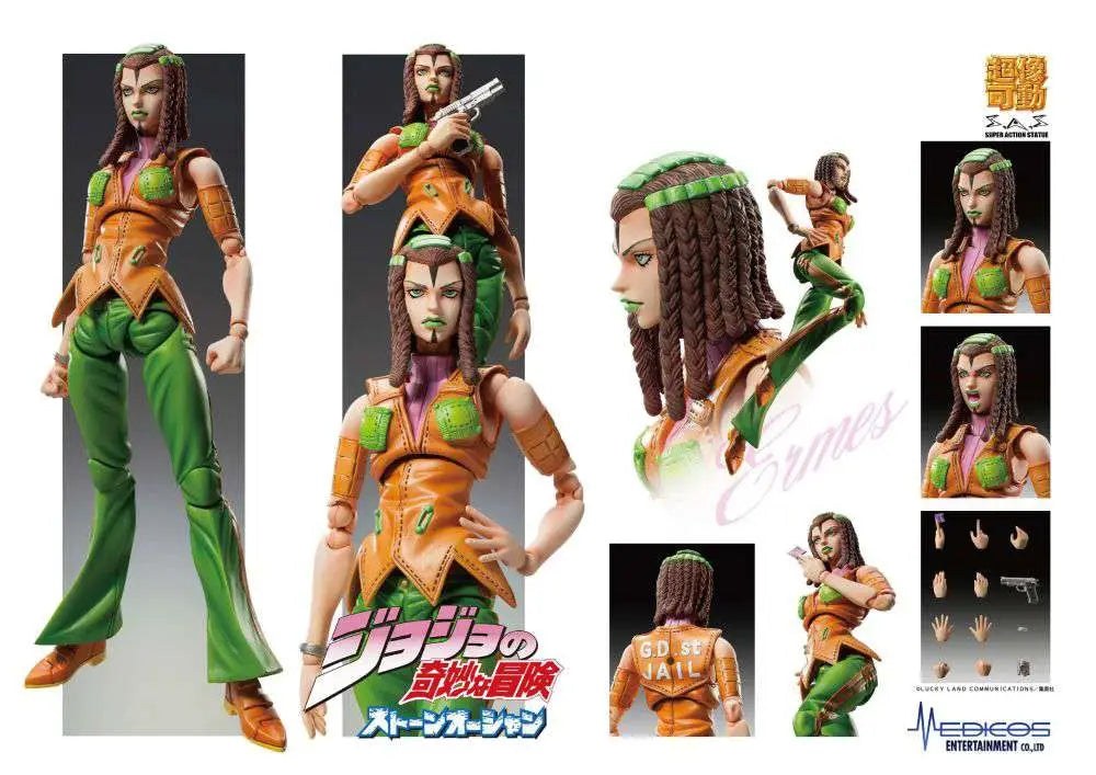 [PREORDINE] Jojo's Bizarre Adventure Stone Ocean - E. Costello Chozokado Action Figure