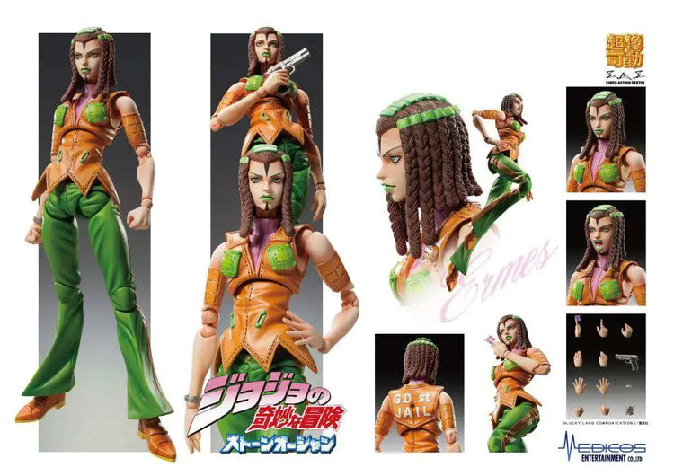 [PREORDINE] Jojo's Bizarre Adventure Stone Ocean - E. Costello Chozokado Action Figure