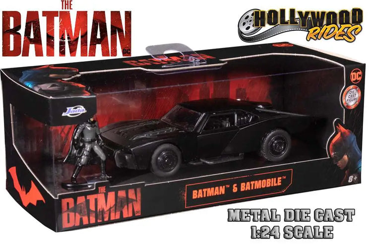 [PREORDINE] The Batman (2022) Batmobile & Batman - Modellino Die-Cast 1/24