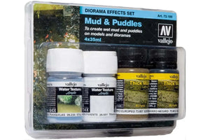 [PREORDINE] Vallejo Mud & Puddles Diorama Set (4) - Effetti Fango e Pozzanghere